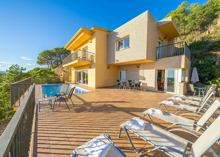 Semesterbostad Mare Nostrum,12 Personen, Panoramisch Zeezicht Lloret de Mar