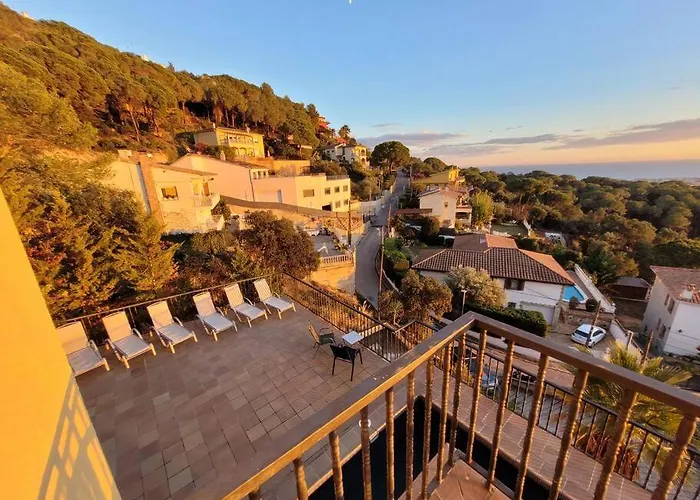 Mare Nostrum,12 Personen, Panoramisch Zeezicht Prázdninový dům Lloret de Mar