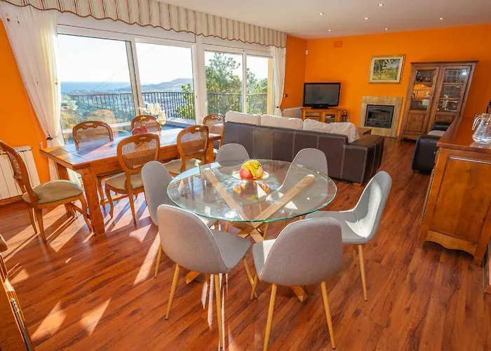 Semesterbostad Mare Nostrum,12 Personen, Panoramisch Zeezicht Lloret de Mar