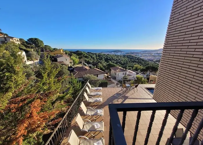 Mare Nostrum,12 Personen, Panoramisch Zeezicht Lloret de Mar