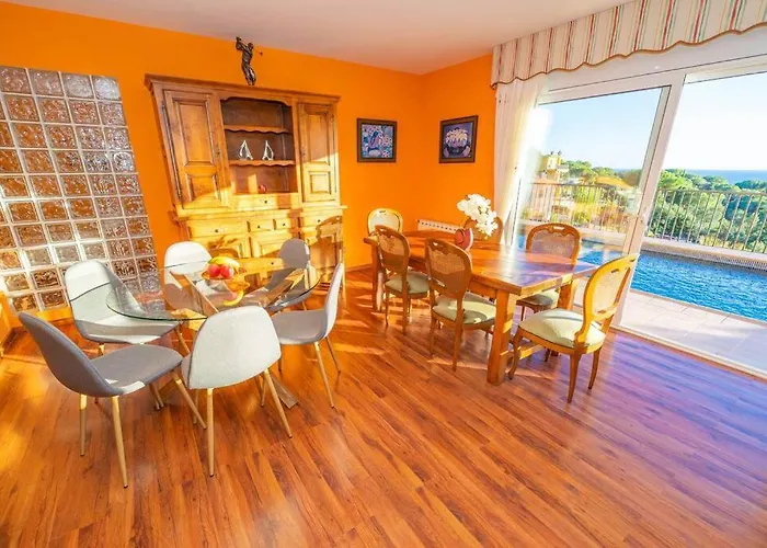 Mare Nostrum,12 Personen, Panoramisch Zeezicht * Lloret de Mar