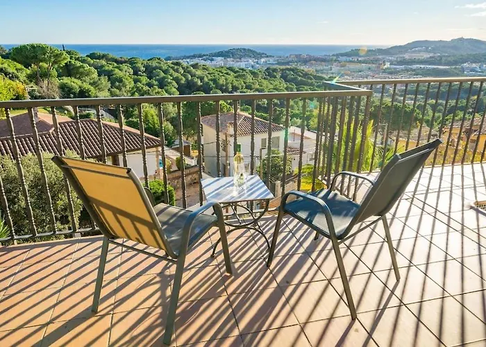 Mare Nostrum,12 Personen, Panoramisch Zeezicht Lloret de Mar